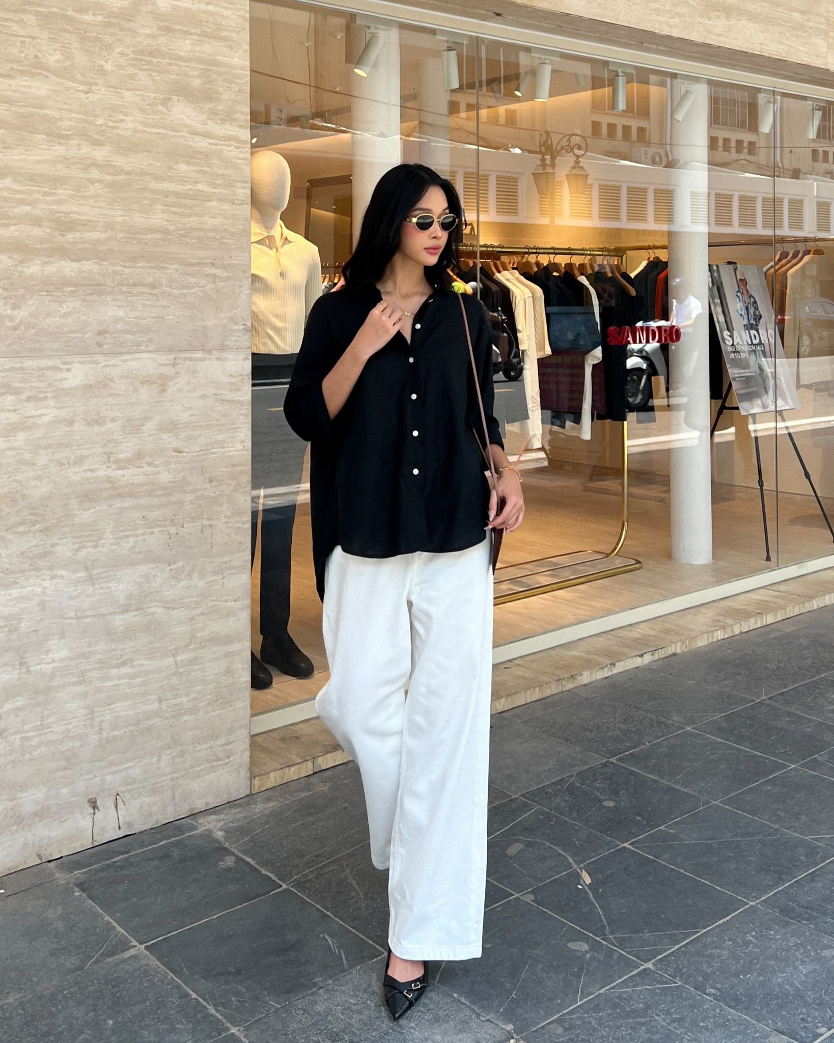  Quần Jeans nữ dáng wideleg 
