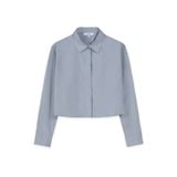  Áo sơ mi nữ dáng crop vải poplin 