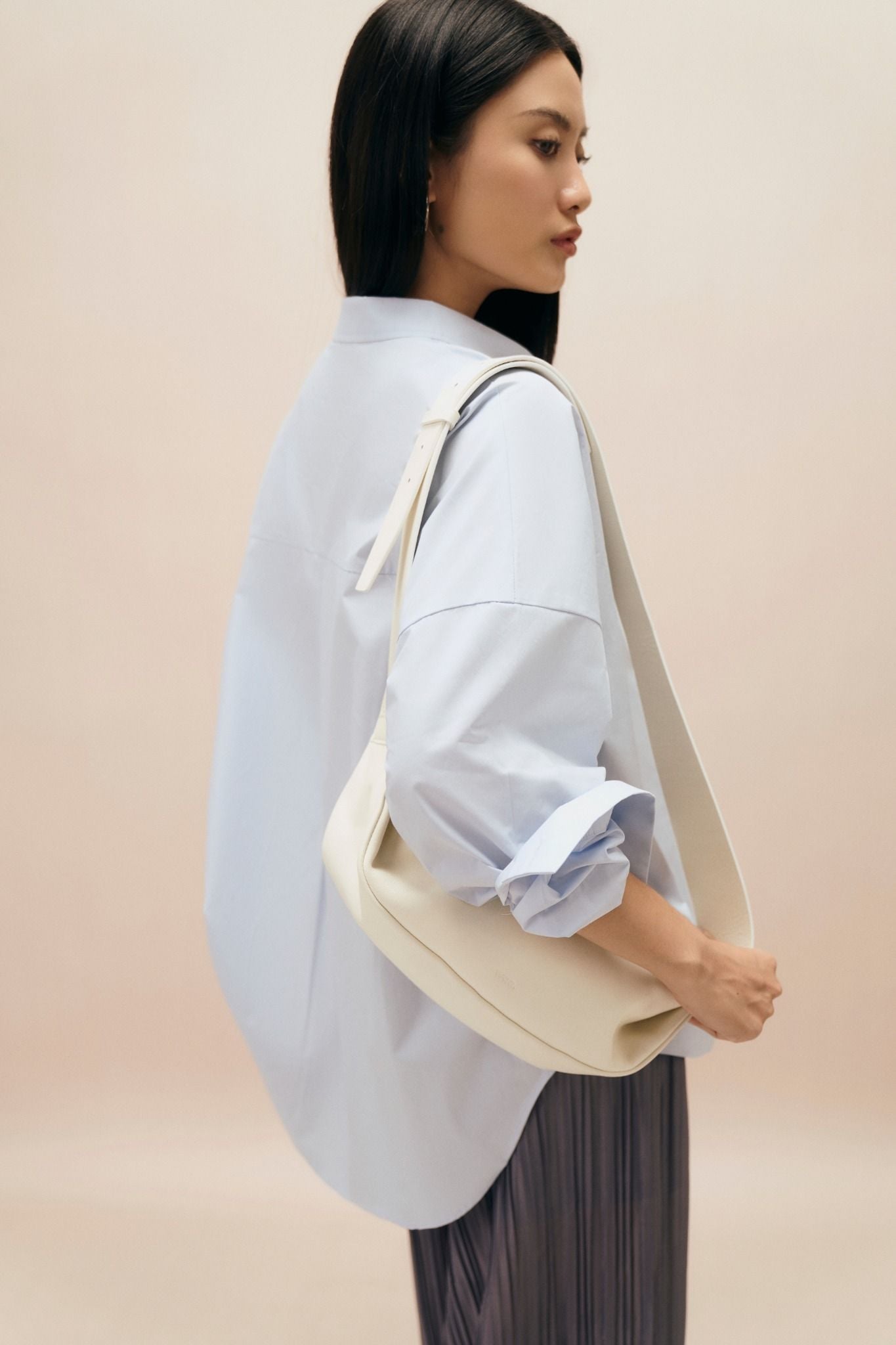  Áo sơ mi nữ Ovesize vải Poplin 