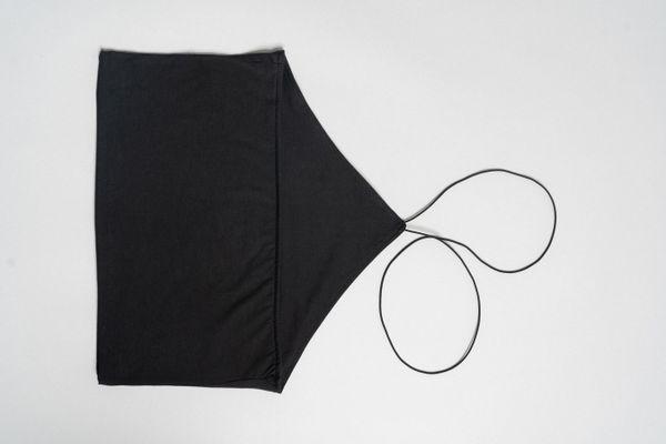  Áo nữ kiểu cổ yếm vải rib 