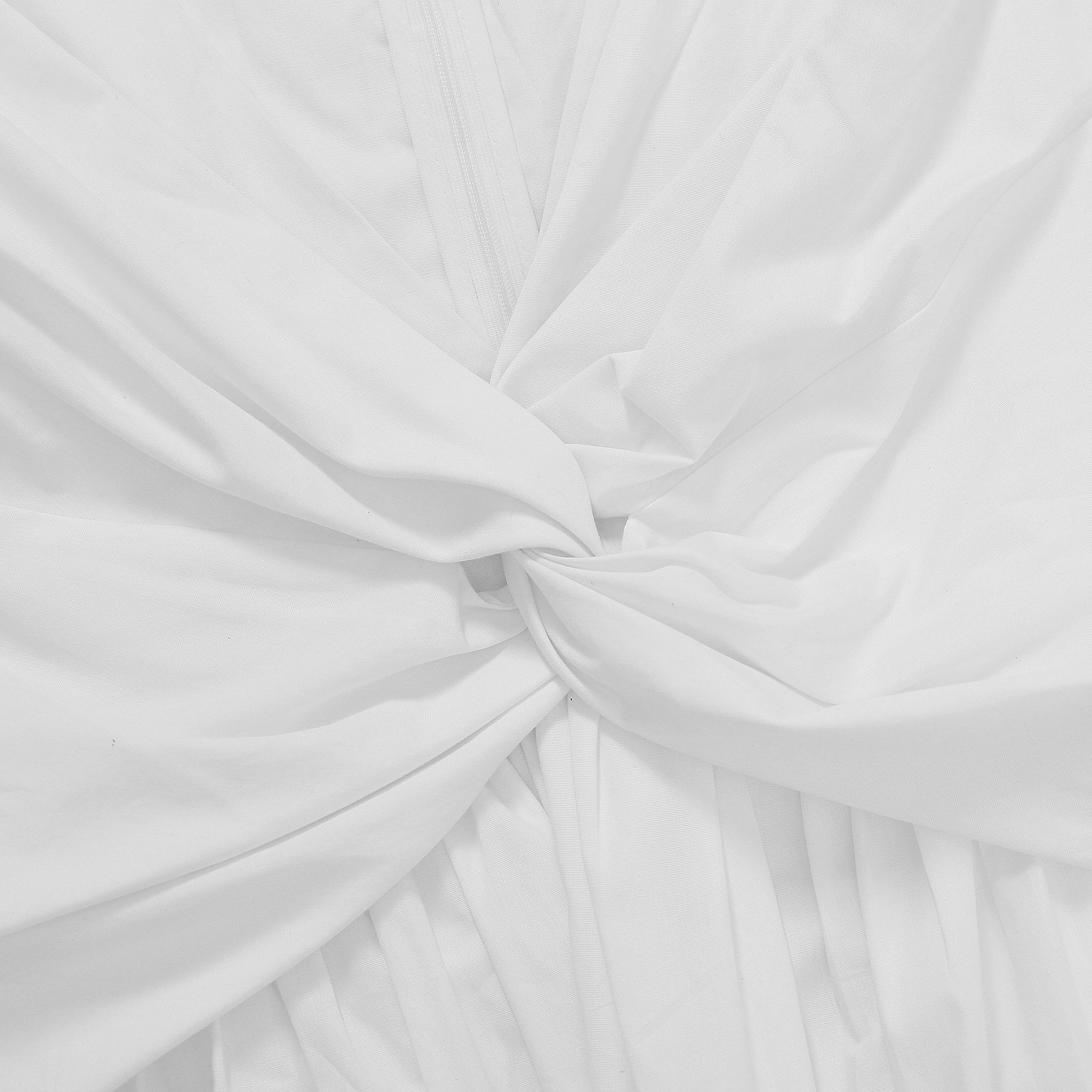  Áo nữ poplin kiểu cổ V chi tiết vặn xoắn 