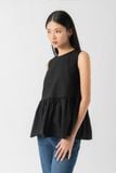  Áo nữ poplin kiểu peplum 