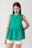  Áo nữ poplin kiểu peplum 
