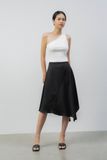  Chân váy nữ bất đối xứng vải lụa satin 
