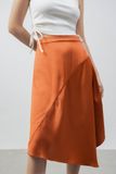  Chân váy nữ bất đối xứng vải lụa satin 