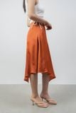  Chân váy nữ bất đối xứng vải lụa satin 