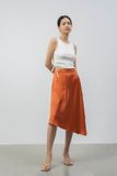  Chân váy nữ bất đối xứng vải lụa satin 