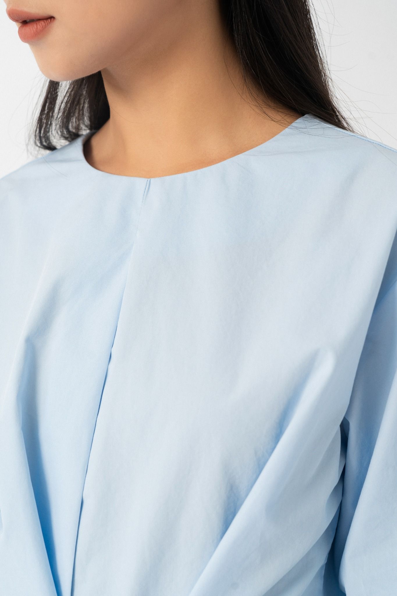  Áo nữ buộc dây poplin 