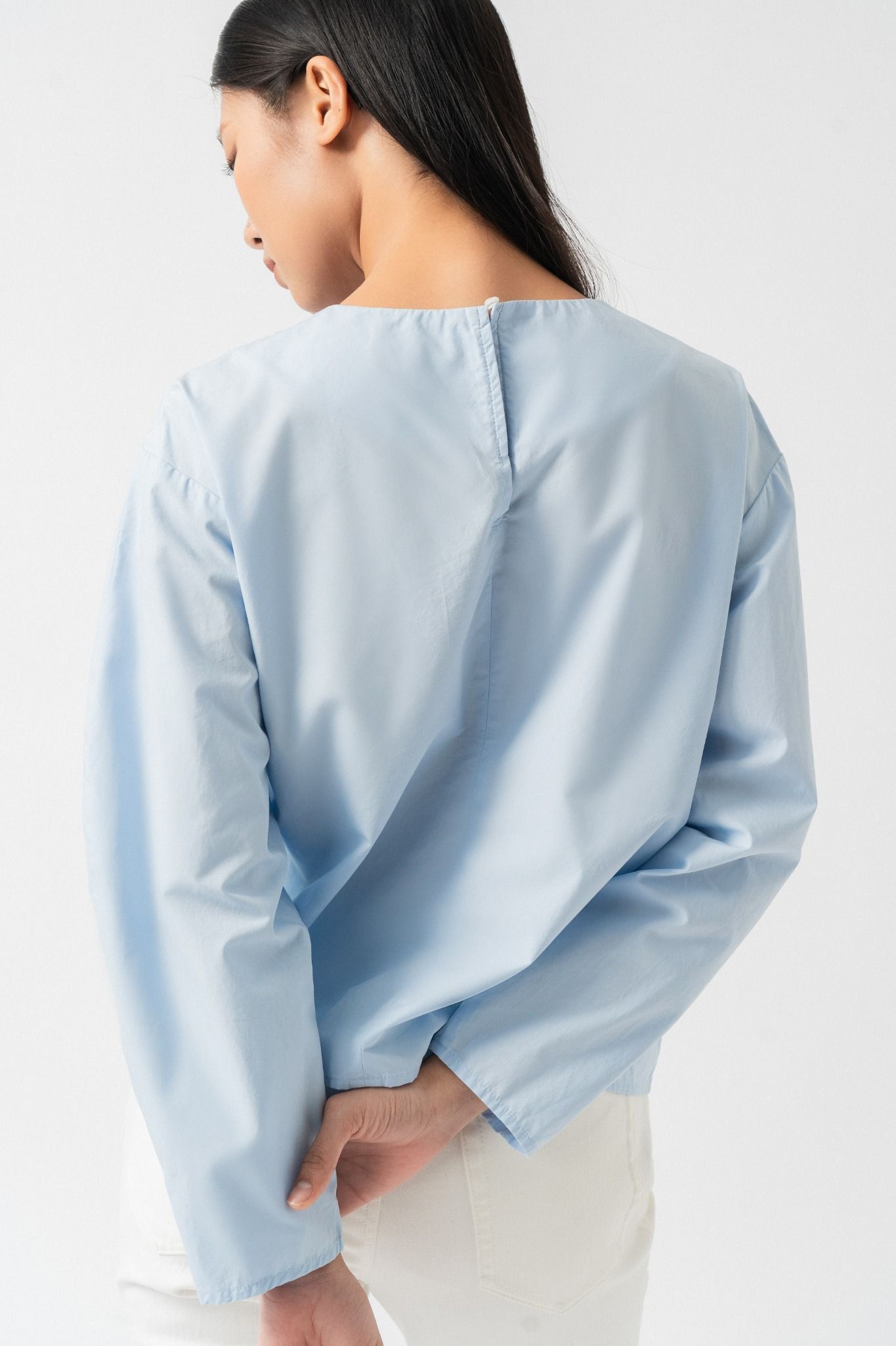  Áo nữ buộc dây poplin 