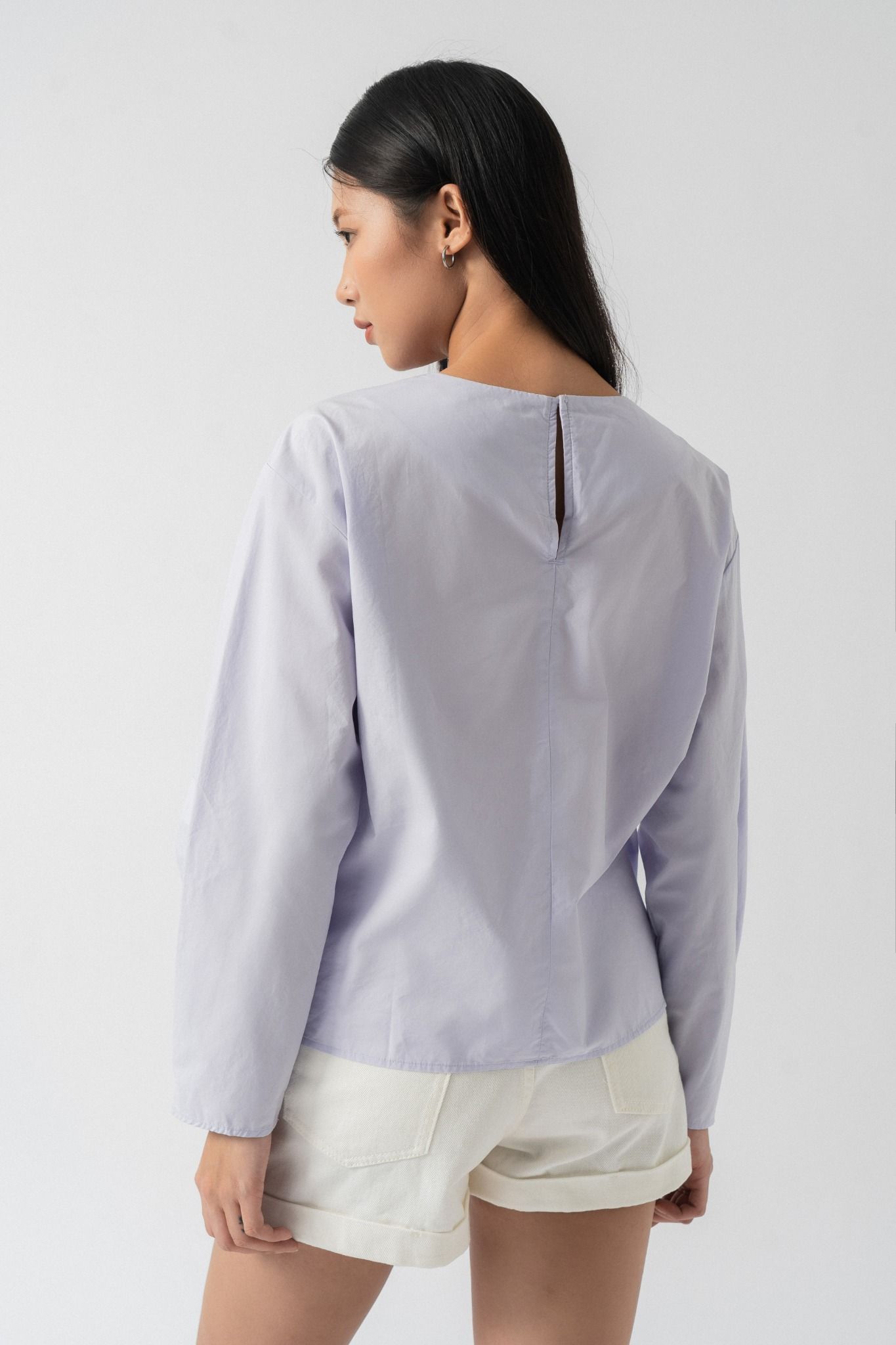  Áo nữ buộc dây poplin 