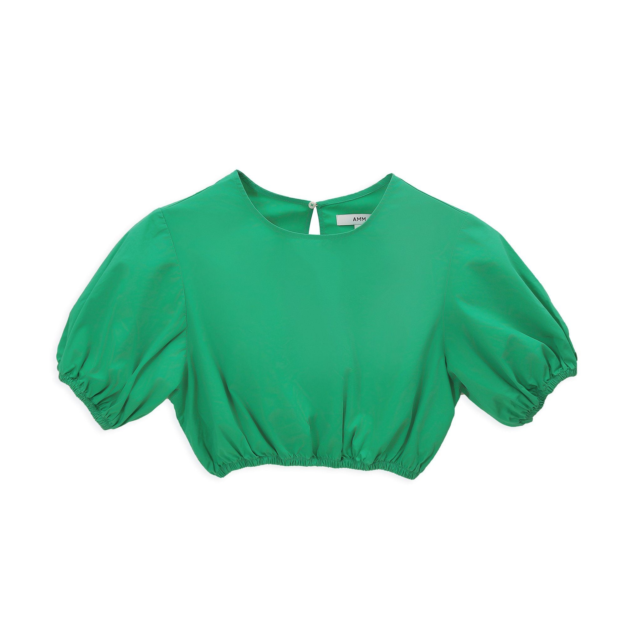  Áo nữ kiểu tay bồng  poplin dáng crop 