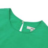  Áo nữ kiểu tay bồng  poplin dáng crop 