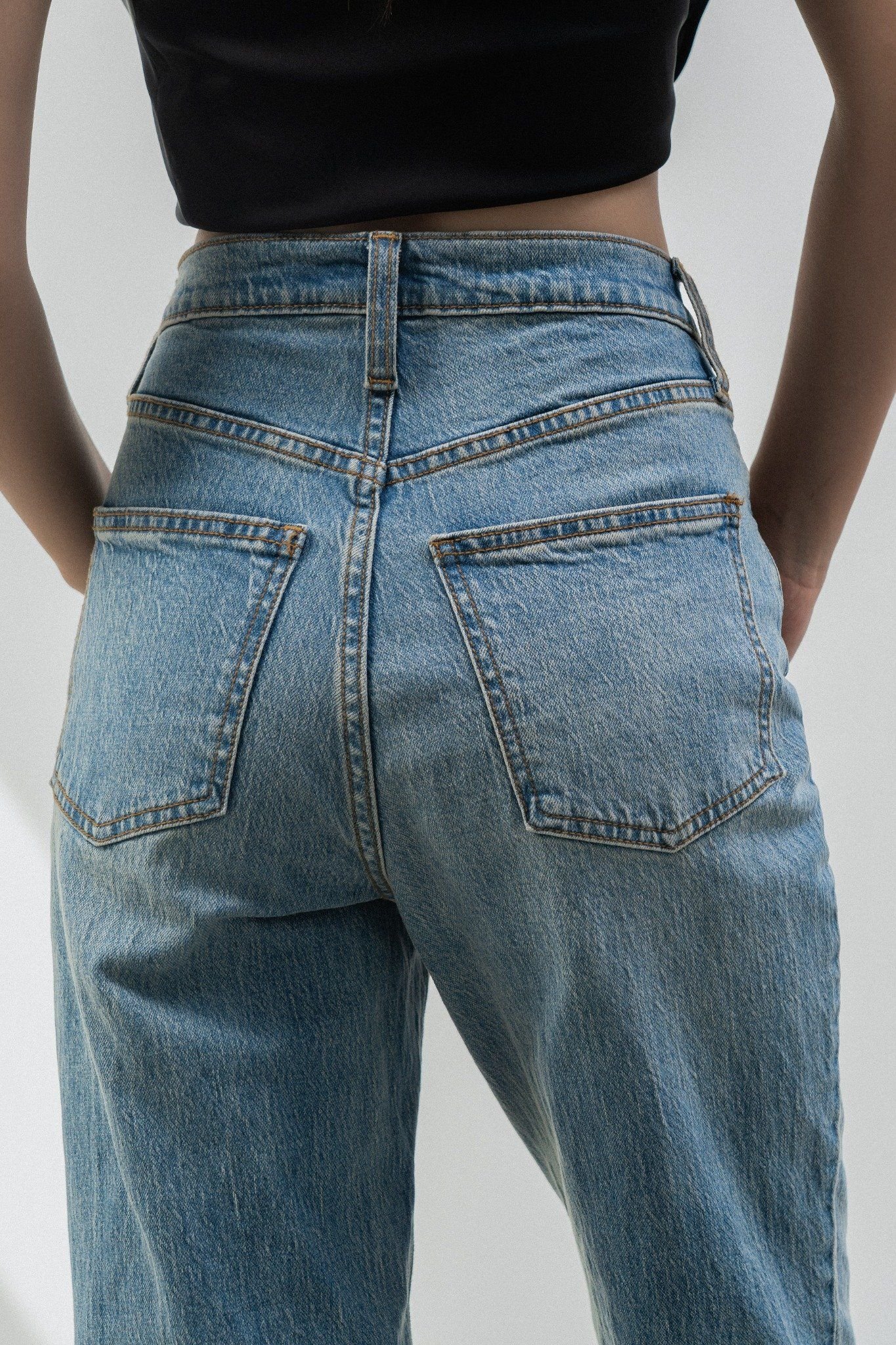  Quần Jeans nữ dáng Vintage Straight 