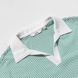  Áo polo kẻ nữ dáng crop 