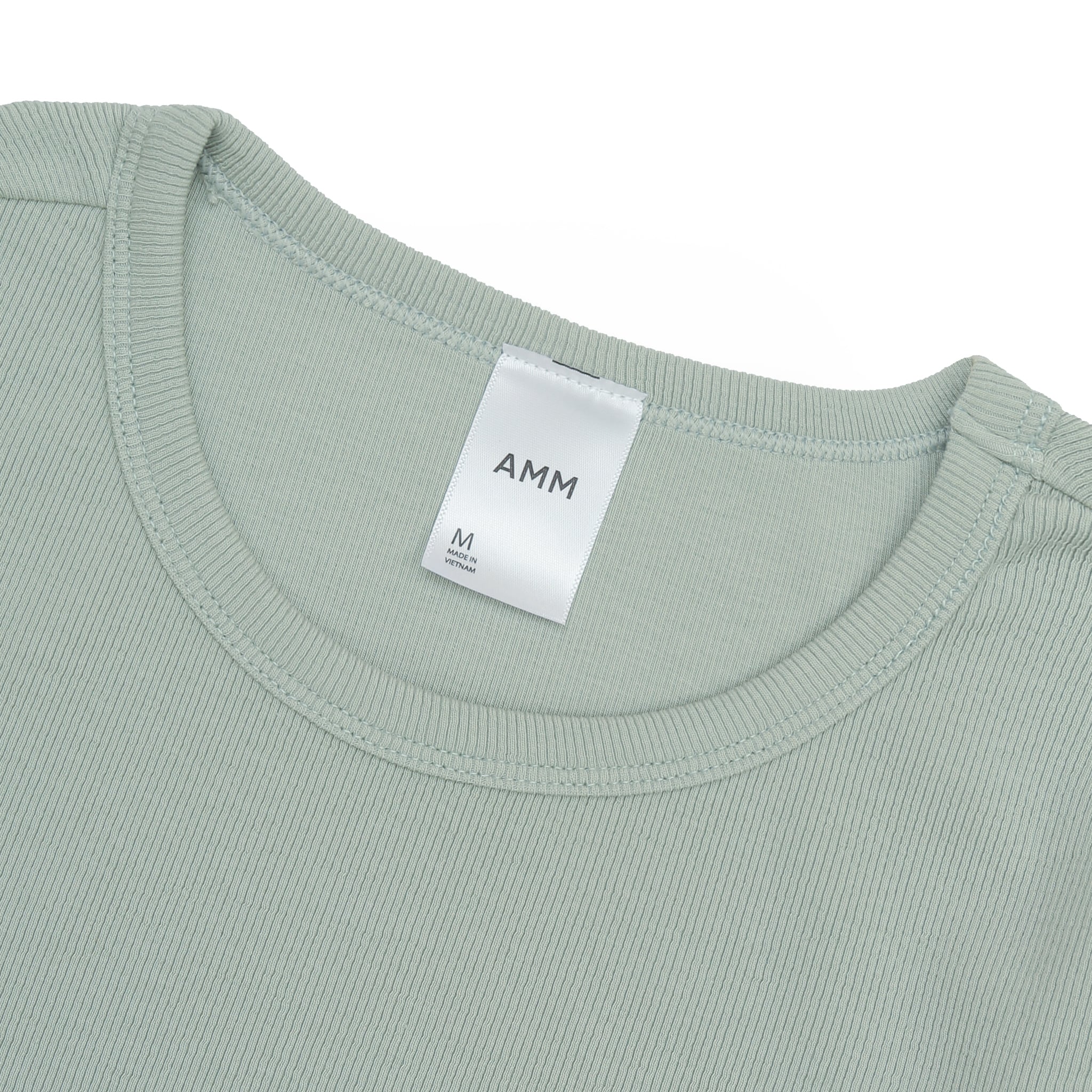 Áo phông ngắn tay nữ vải rib in logo – ammofficial