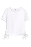  Áo phông nữ cut-out dáng crop vải cotton 