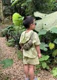  Bộ quần áo bé trai dáng regular vải seersucker 