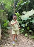  Bộ quần áo bé trai dáng regular vải seersucker 