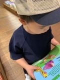  Áo bé trai raglan vải Ottoman 