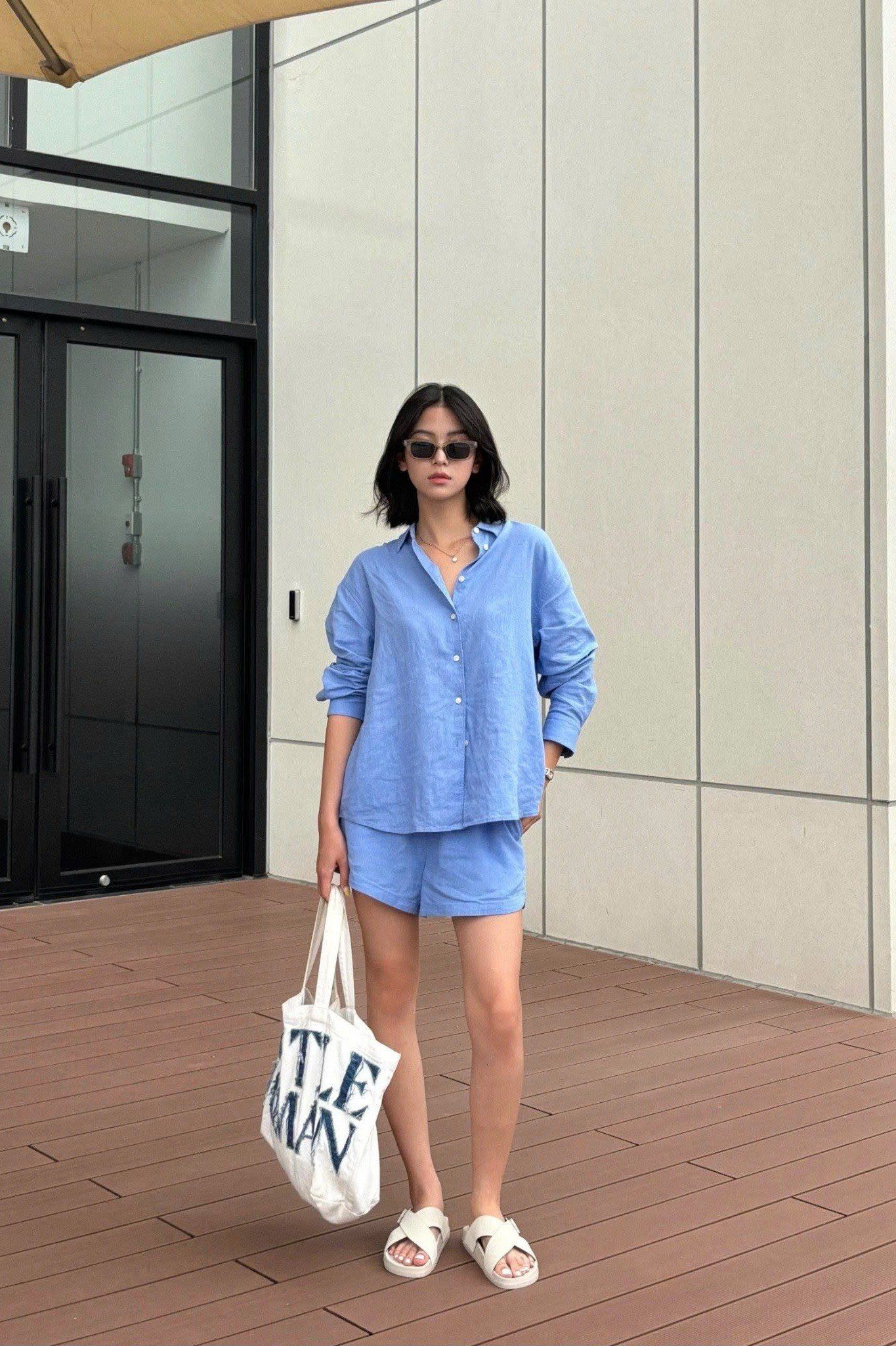  Quần Shorts Linen Nữ 
