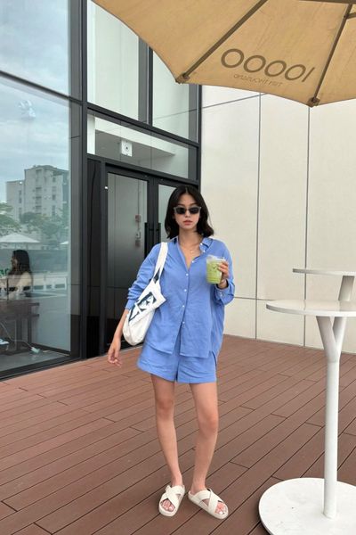  Quần Shorts Linen Nữ 