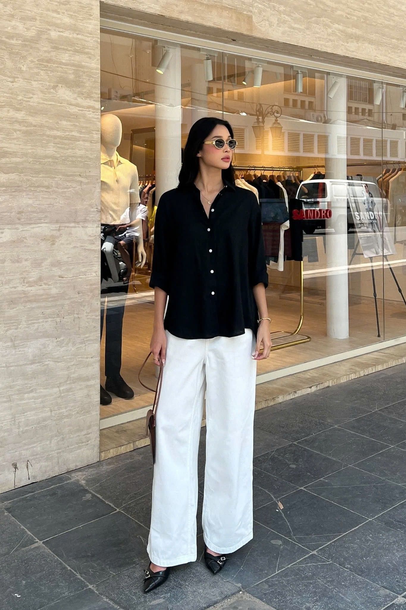  Quần Jeans nữ dáng wideleg 