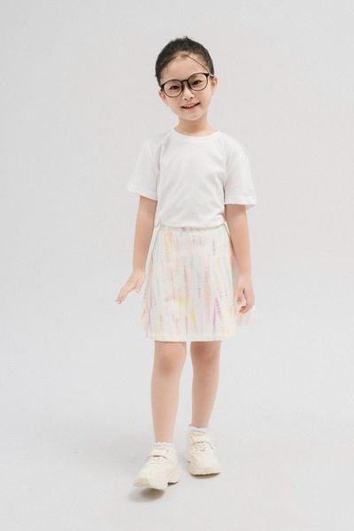  Chân váy bé gái vải da cá 