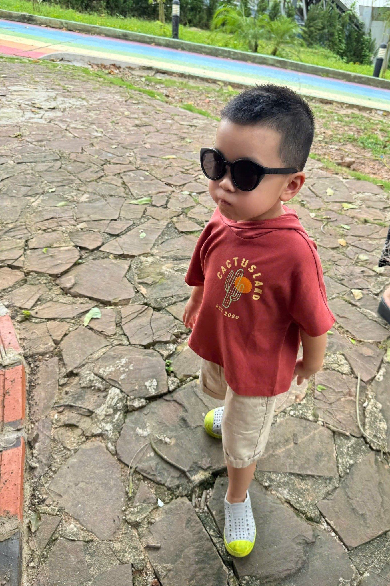  Áo t-shirt bé trai có mũ in CASTUSLAND 