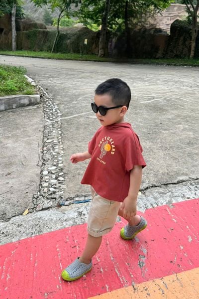  Áo t-shirt bé trai có mũ in CASTUSLAND 