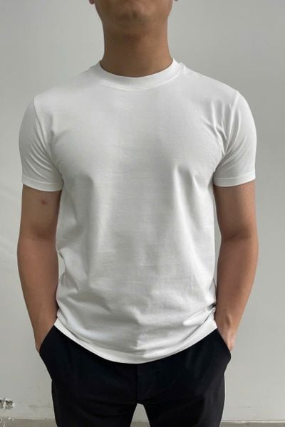  Áo phông Nam vải Cotton Spandex dáng Slim 