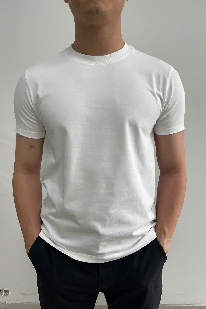  Áo phông Nam vải Cotton Spandex dáng Slim 