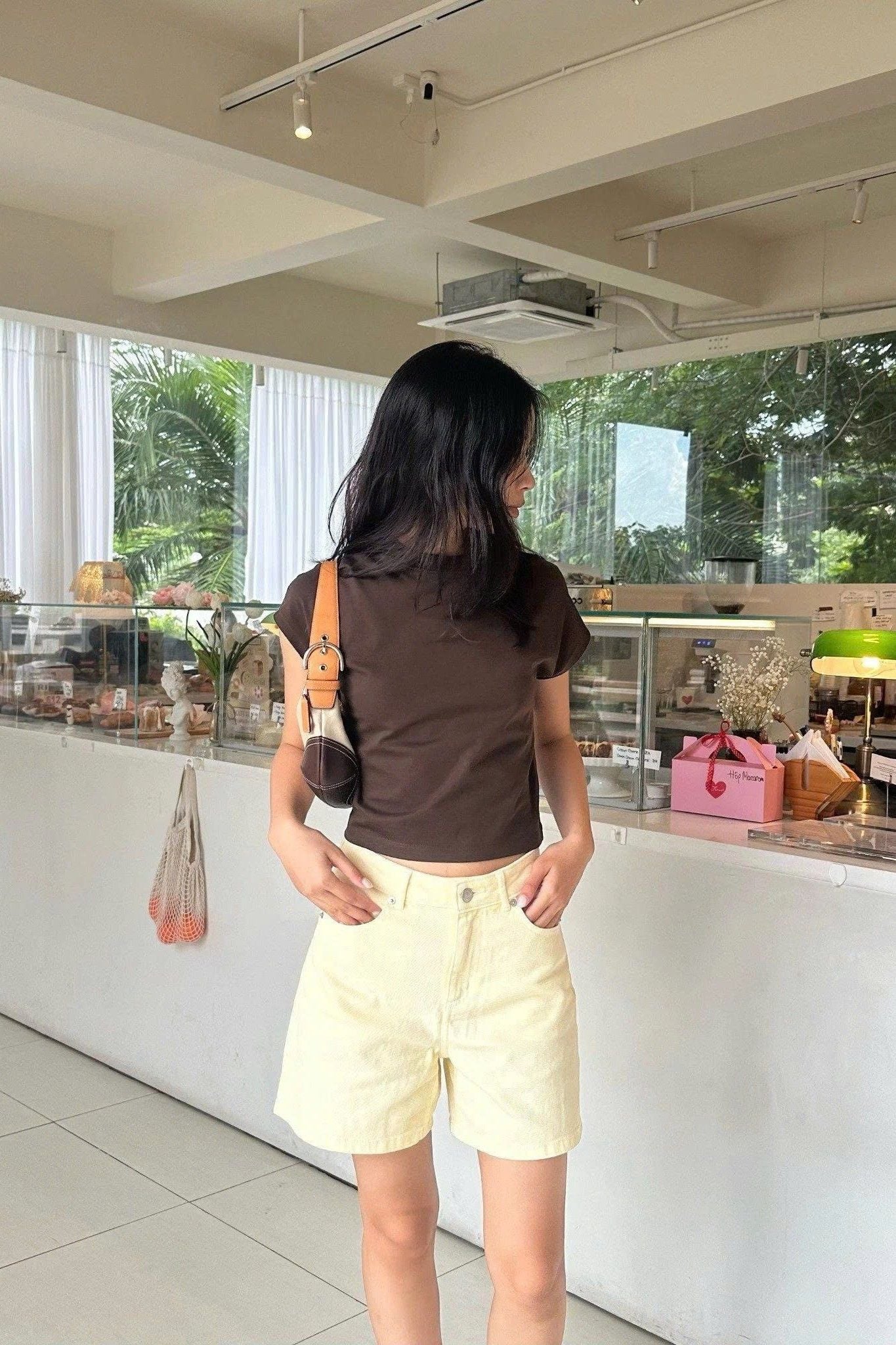  Quần short denim nữ Classic 