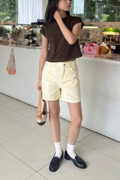  Quần short denim nữ Classic 