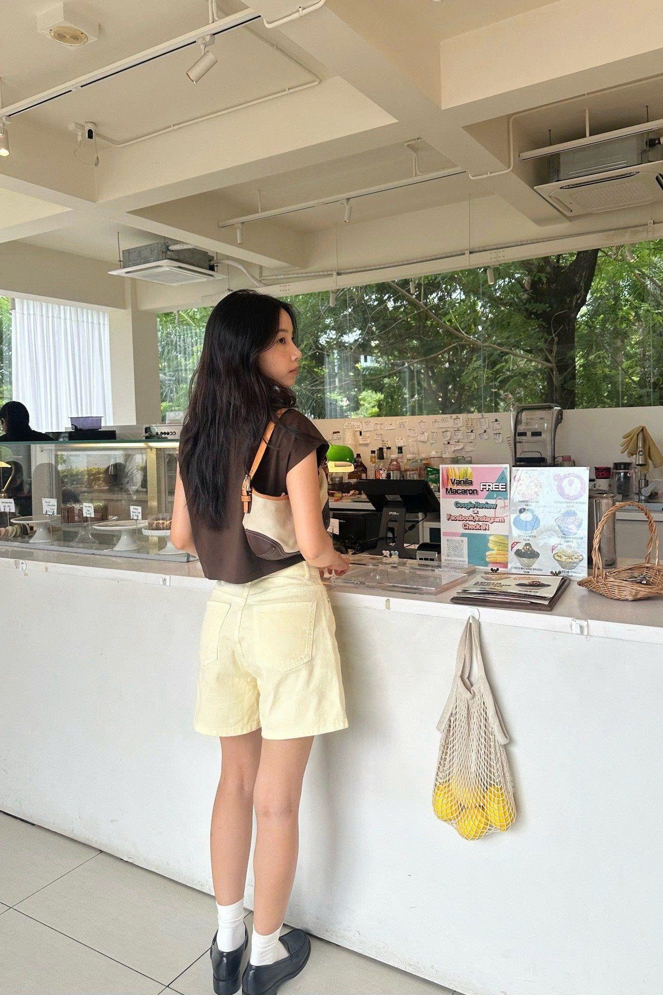  Quần short denim nữ Classic 