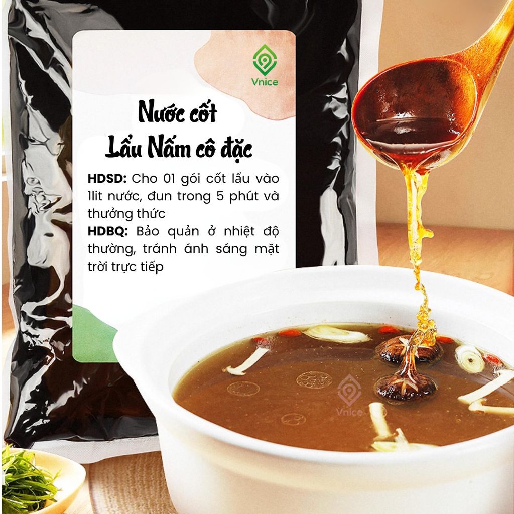 CỐT LẨU NẤM RỪNG CÔ ĐẶC - 1 Gói 65G