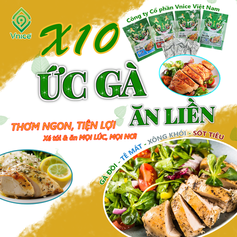 COMBO 10 GÓI ỨC GÀ ĂN LIỀN - Hỗ trợ Voucher FreeShip 10K (Quý khách kéo xuống tùy chọn vị ở dưới hoặc nhắn shop hỗ trợ đổi vị)