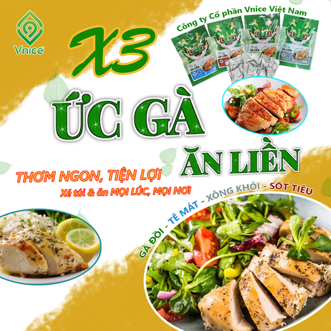 COMBO 3 GÓI ỨC GÀ ĂN LIỀN - Hỗ trợ Voucher FreeShip 3K (Quý khách kéo xuống tùy chọn vị ở dưới hoặc nhắn shop hỗ trợ đổi vị)