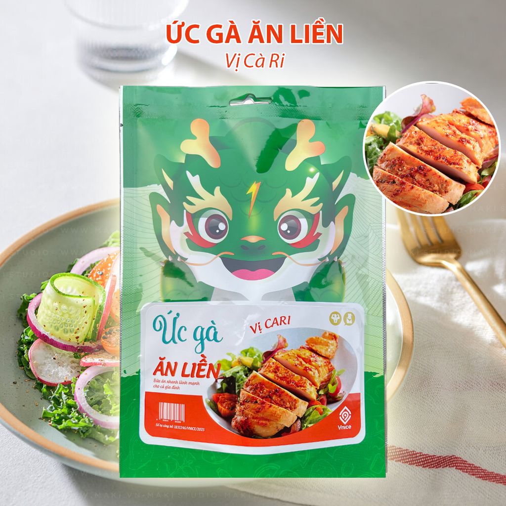COMBO 20 GÓI ỨC GÀ ĂN LIỀN - FreeShip Toàn Quốc (Quý khách kéo xuống tùy chọn vị ở dưới hoặc nhắn shop hỗ trợ đổi vị)