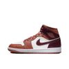  Air Jordan 1 Mid Dusty Peach Night Maroon 