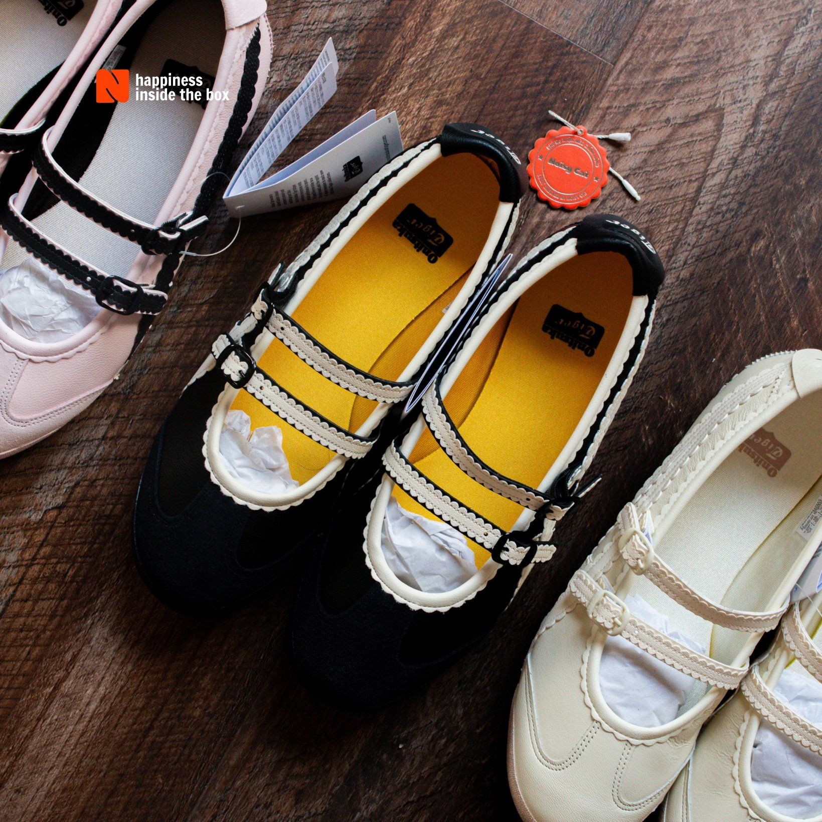 Giày Onitsuka Tiger Mexico 66 TGRS Cream Black - Noisy Cat