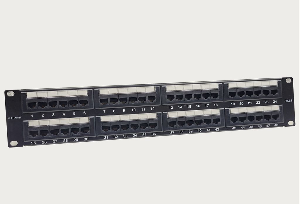 Panel Programming Ports Ports Unshielded RJ45 Patch Panel APNWT-6-04-48 X – FiberTel