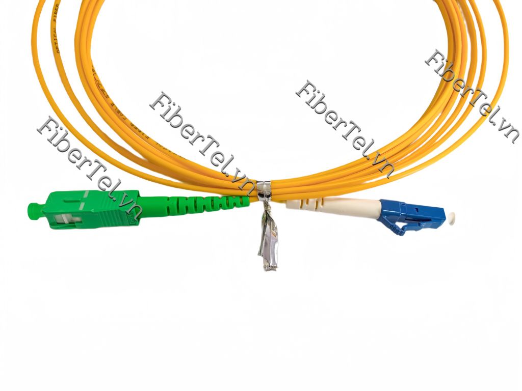 Dây Nhảy Quang SC / APC - LC / UPC Single Mode Simplex 2.0 3m – FiberTel