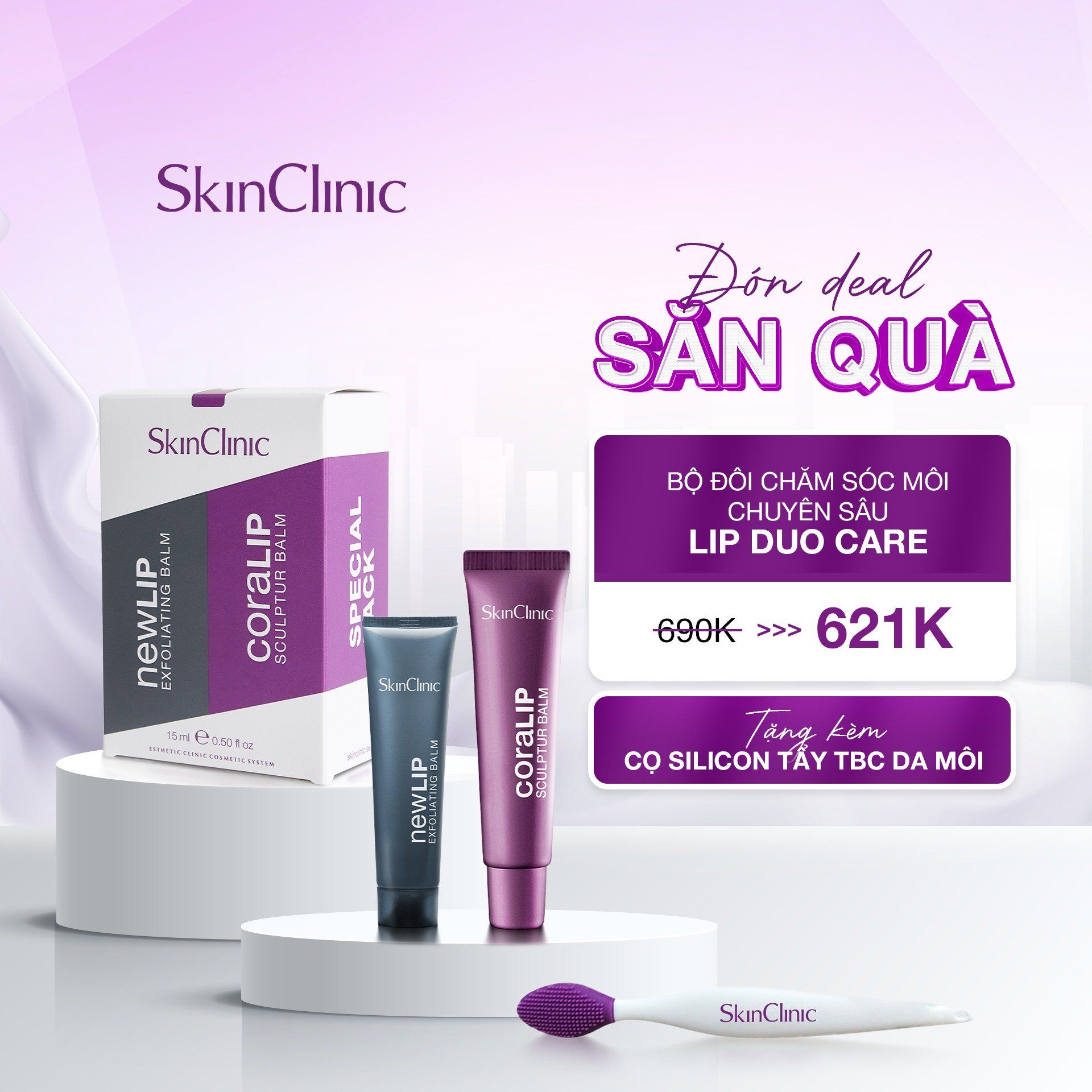  LIP DUO CARE - COMBO CHĂM SÓC MÔI CHUYÊN SÂU CORALIP & NEW LIP 