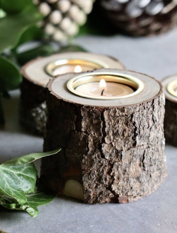  Combo khúc gỗ đựng nến 