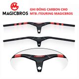  Ghi đông liền potang MagicBros carbon tay ngang 