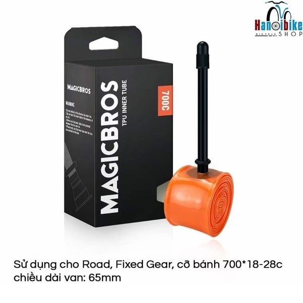  Săm Magicbros siêu nhẹ van gạo bánh 700C van gạo FV80mm 