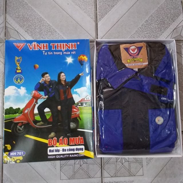 Áo Mưa Vĩnh Thịnh MH701 Loại 2 Lớp