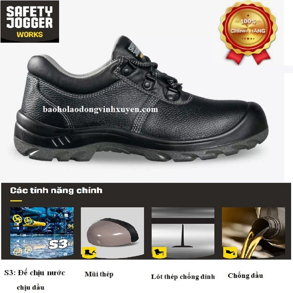 Giày Bảo Hộ Lao Động Safety Jogger Bestrun Chính Hãng