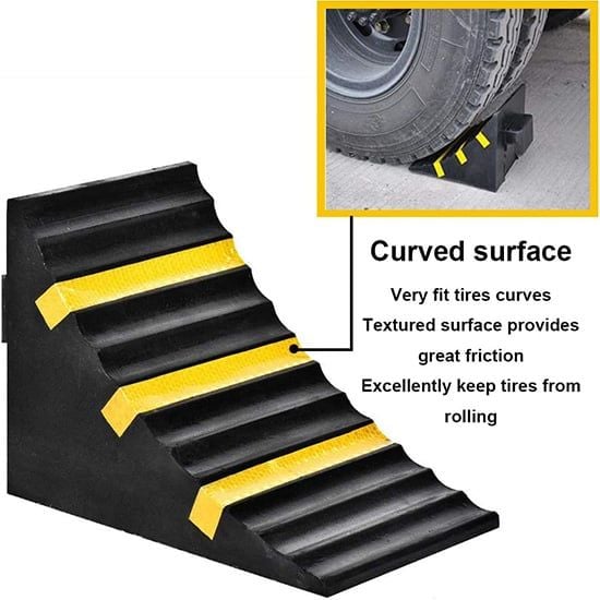 Chặn Lùi Xe Di Động Cao Su – Giải Pháp An Toàn Cho Bãi Đỗ Xe, Gara