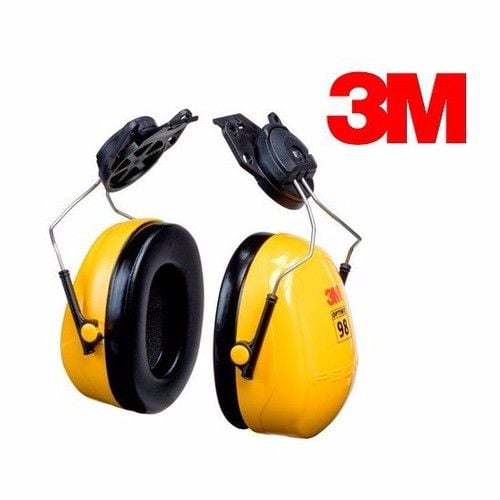 Chụp tai chống ồn 3M-H9P3E gắn vào mũ bảo hộ